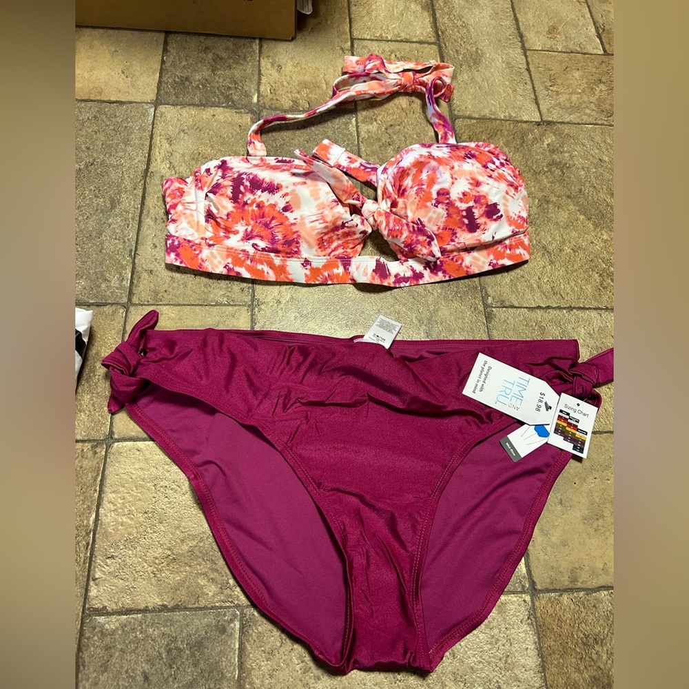 Time And Tru Bikini Bathing Suit Set